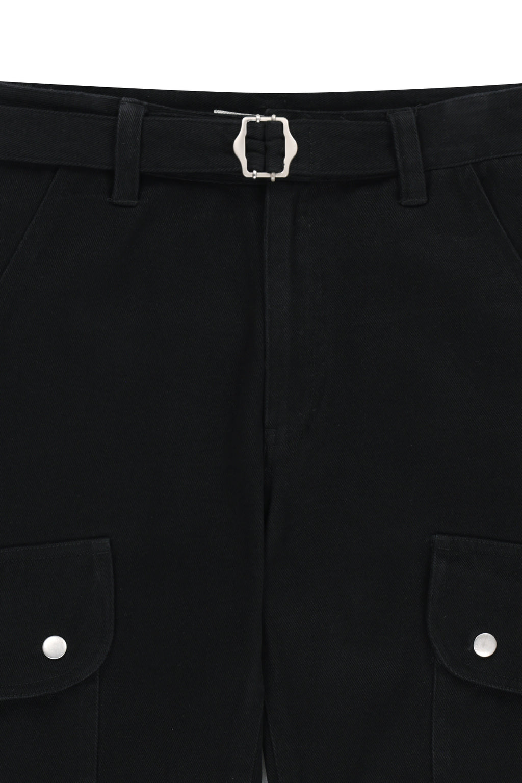Matin Kim - Multi Hook Bootcut Cargo Pants (Black) product image 3 | TRAB K-Fashion Australia