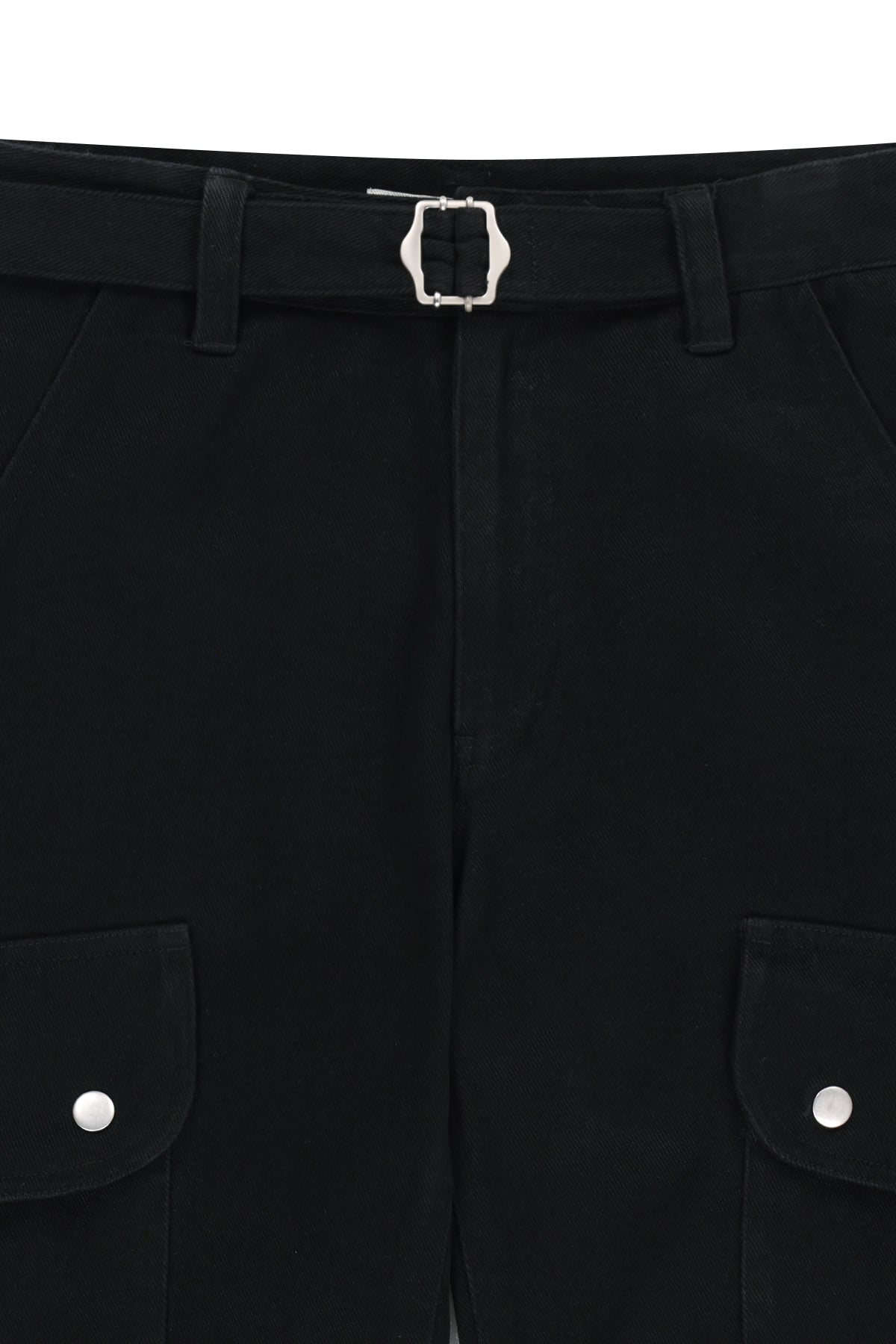 Matin Kim - Multi Hook Bootcut Cargo Pants (Black) product image 3 | TRAB K-Fashion Australia