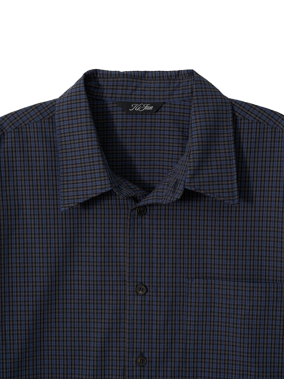 Kijun - Soft Check Shirt (Navy) product image 11 | TRAB K-Fashion Australia