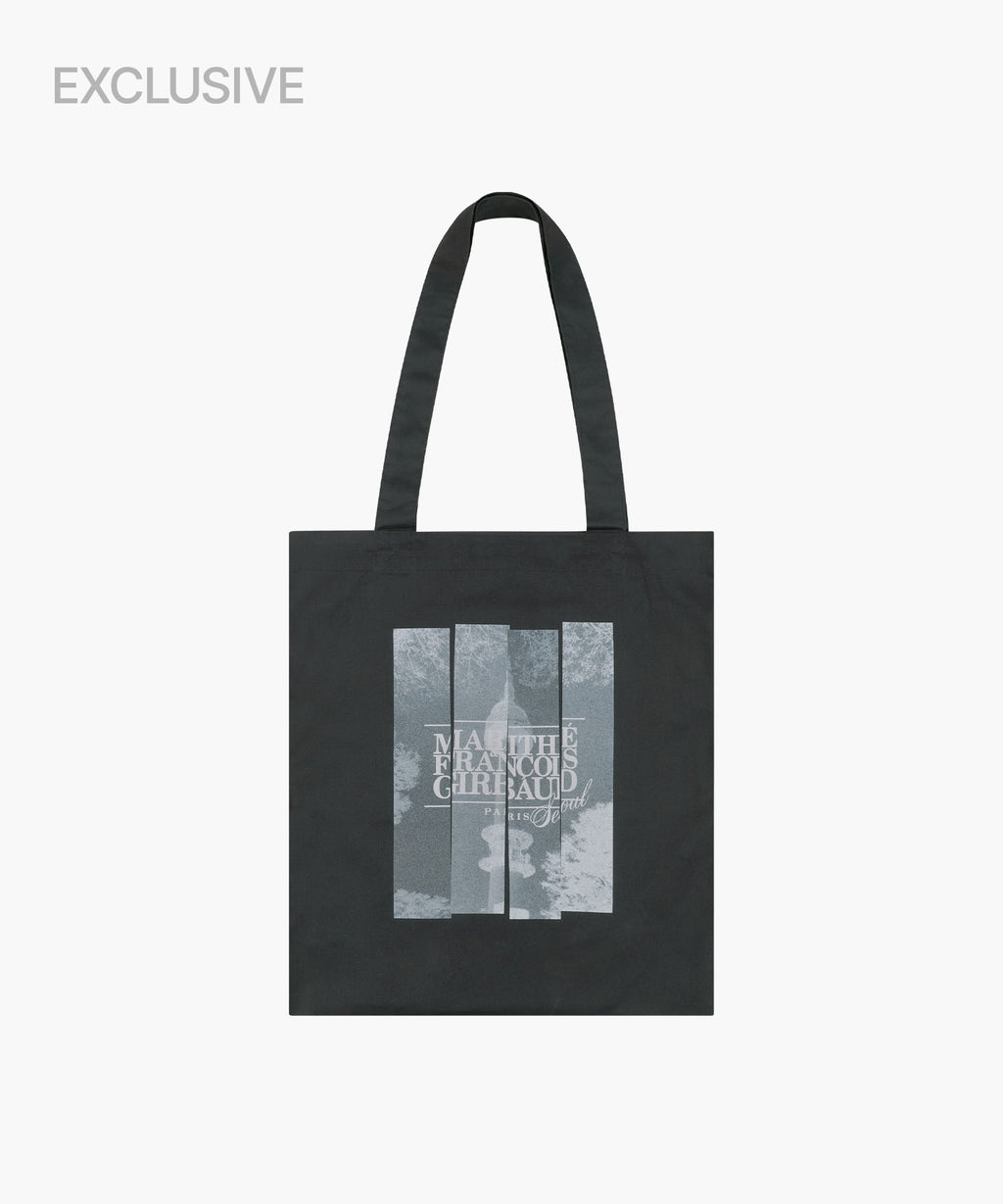 Marithe & Francois Girbaud - Seoul Exclusive Graphic Eco Bag (Charcoal) product image 1 | TRAB K-Fashion Australia