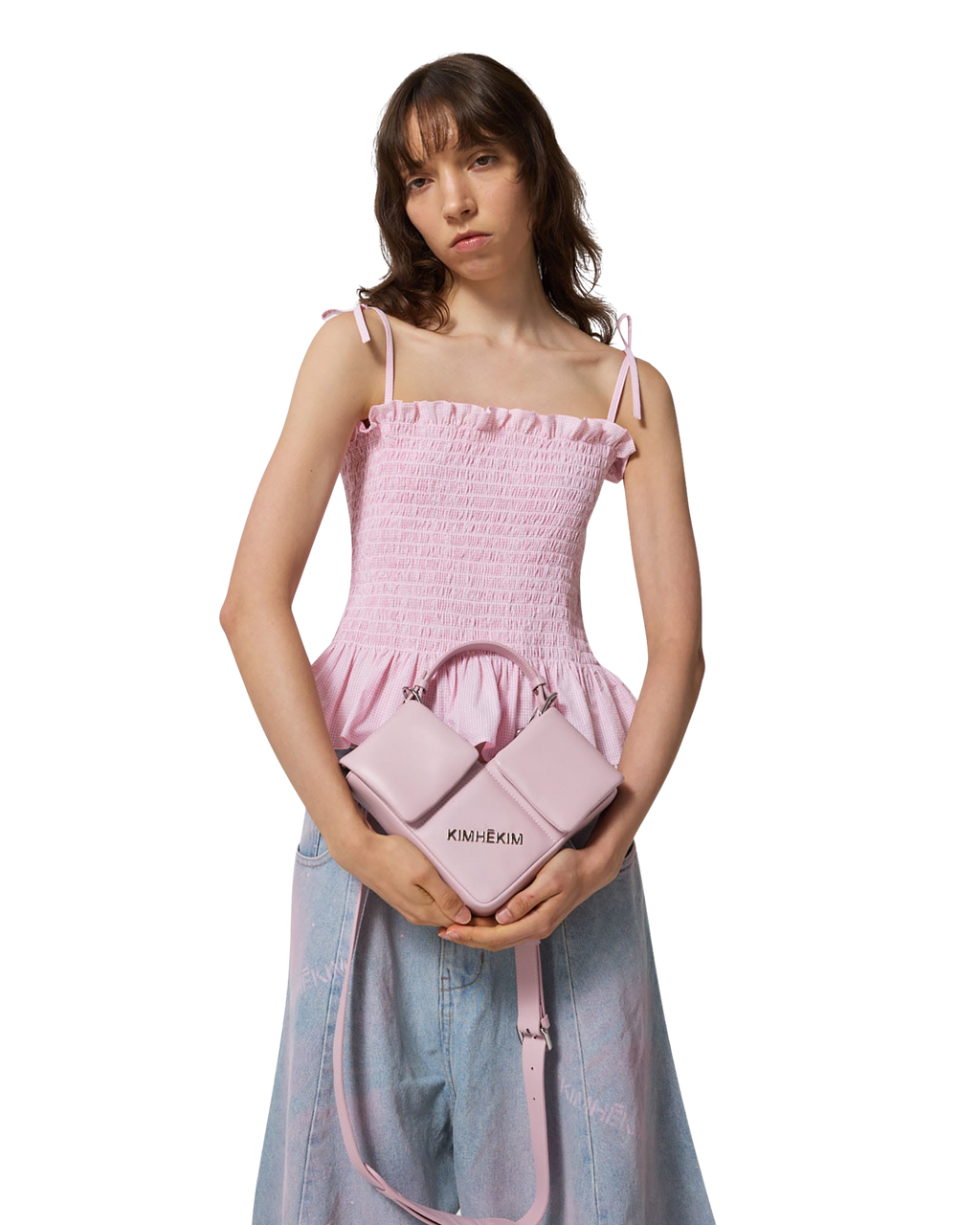 Kimhe Kim - Seersucker Smoked Top (Pink) product image 17 | TRAB K-Fashion Australia