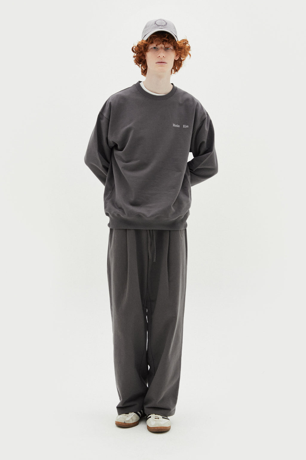 Matin Kim - Crisp Logo Ball Cap (Silver) product image 8 | TRAB K-Fashion Australia