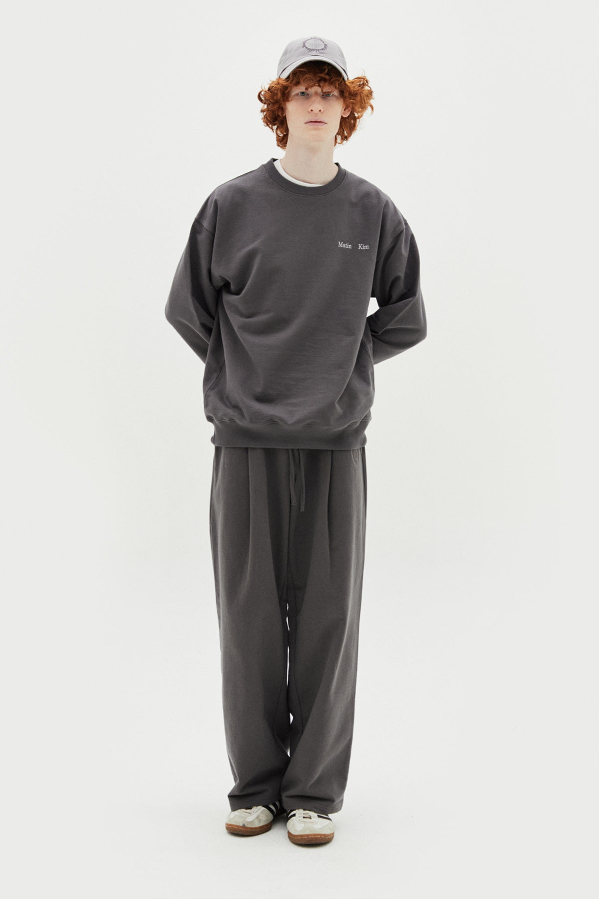 Matin Kim - Crisp Logo Ball Cap (Silver) product image 8 | TRAB K-Fashion Australia