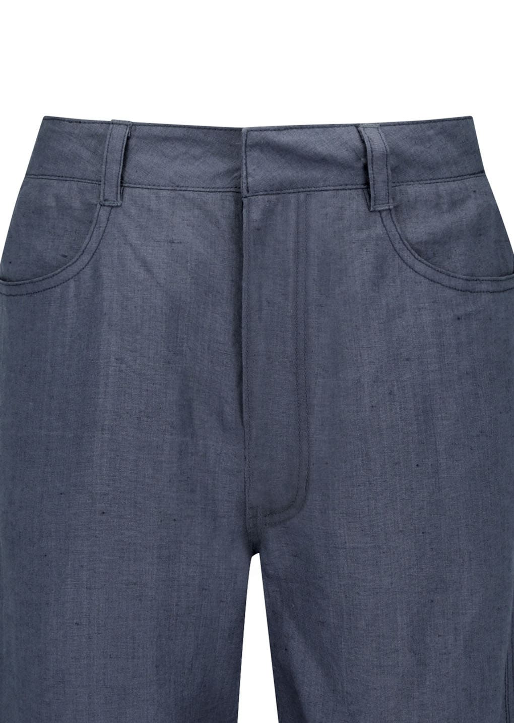 Amomento - Linen Straight Pants (Blue) product image 8 | TRAB K-Fashion Australia