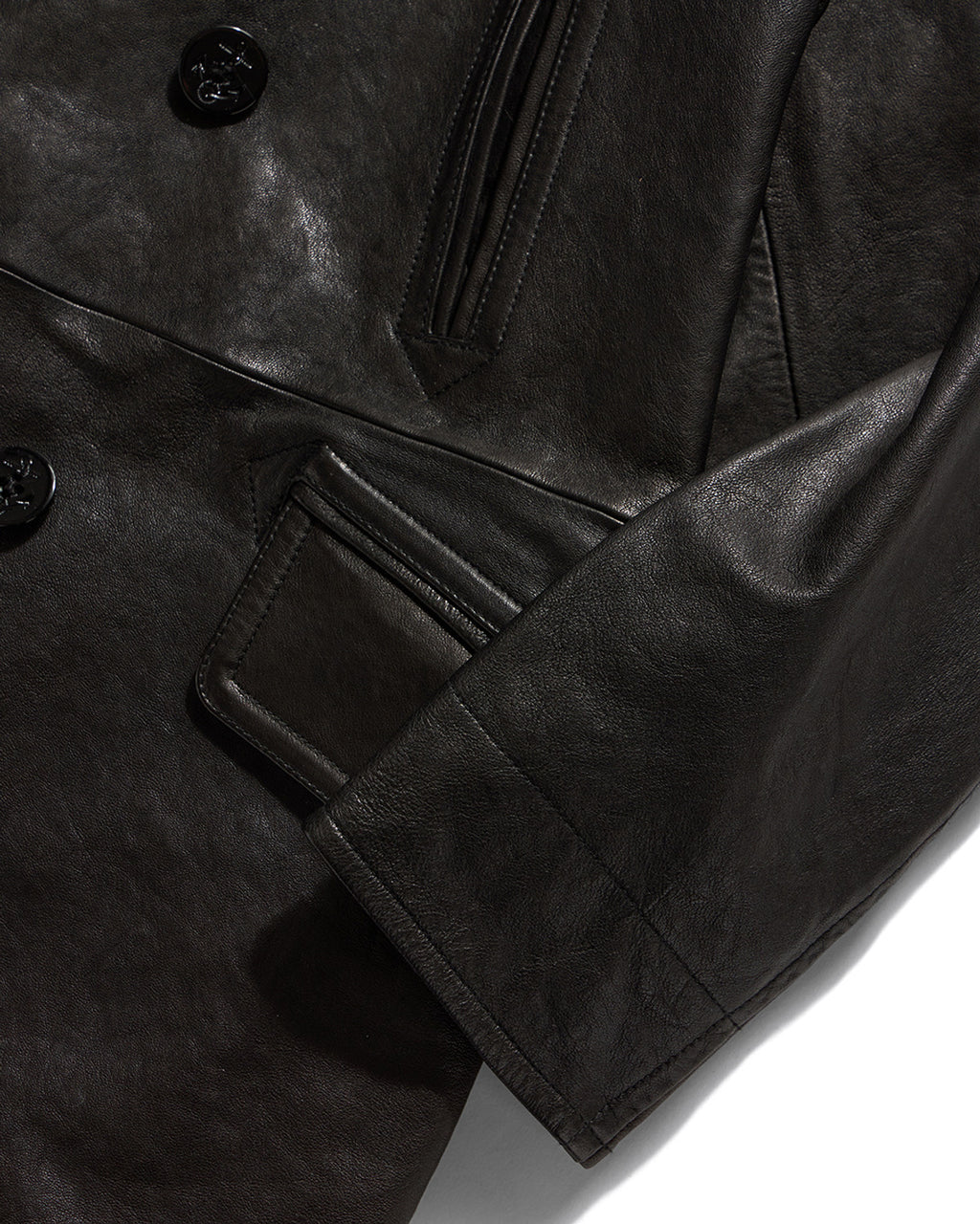 Eastlogue - Naval Leather Coat (Black) product image 7 | TRAB K-Fashion Australia