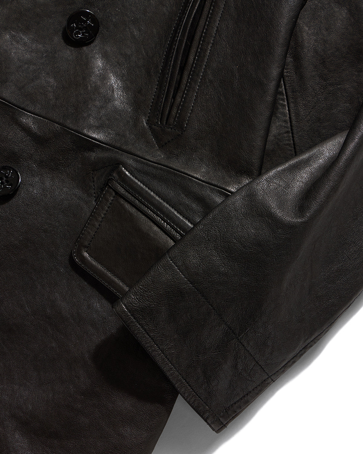 Eastlogue - Naval Leather Coat (Black) product image 7 | TRAB K-Fashion Australia