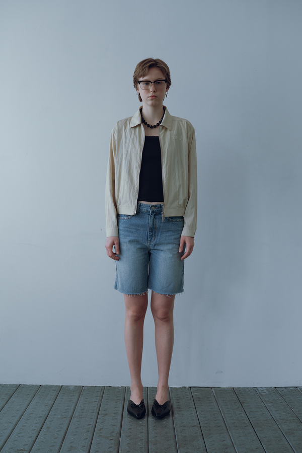 Deinet - Stud Denim Shorts (Light Blue) product image 2 | TRAB K-Fashion Australia
