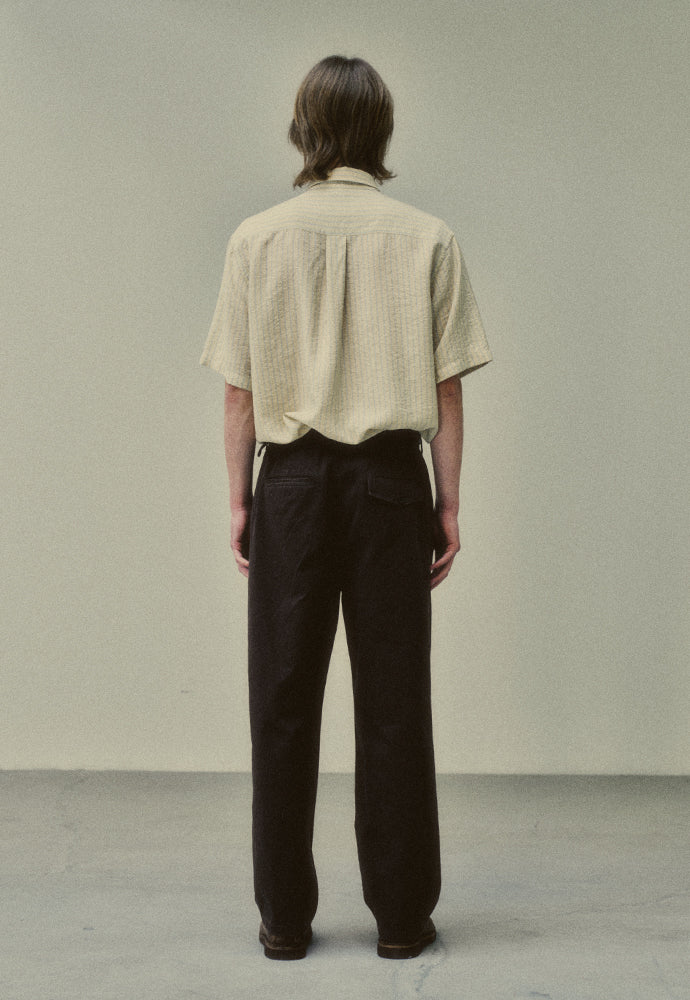 Art if acts - Wrinkle Rayon Half Shirt (French Beige) product image 4 | TRAB K-Fashion Australia