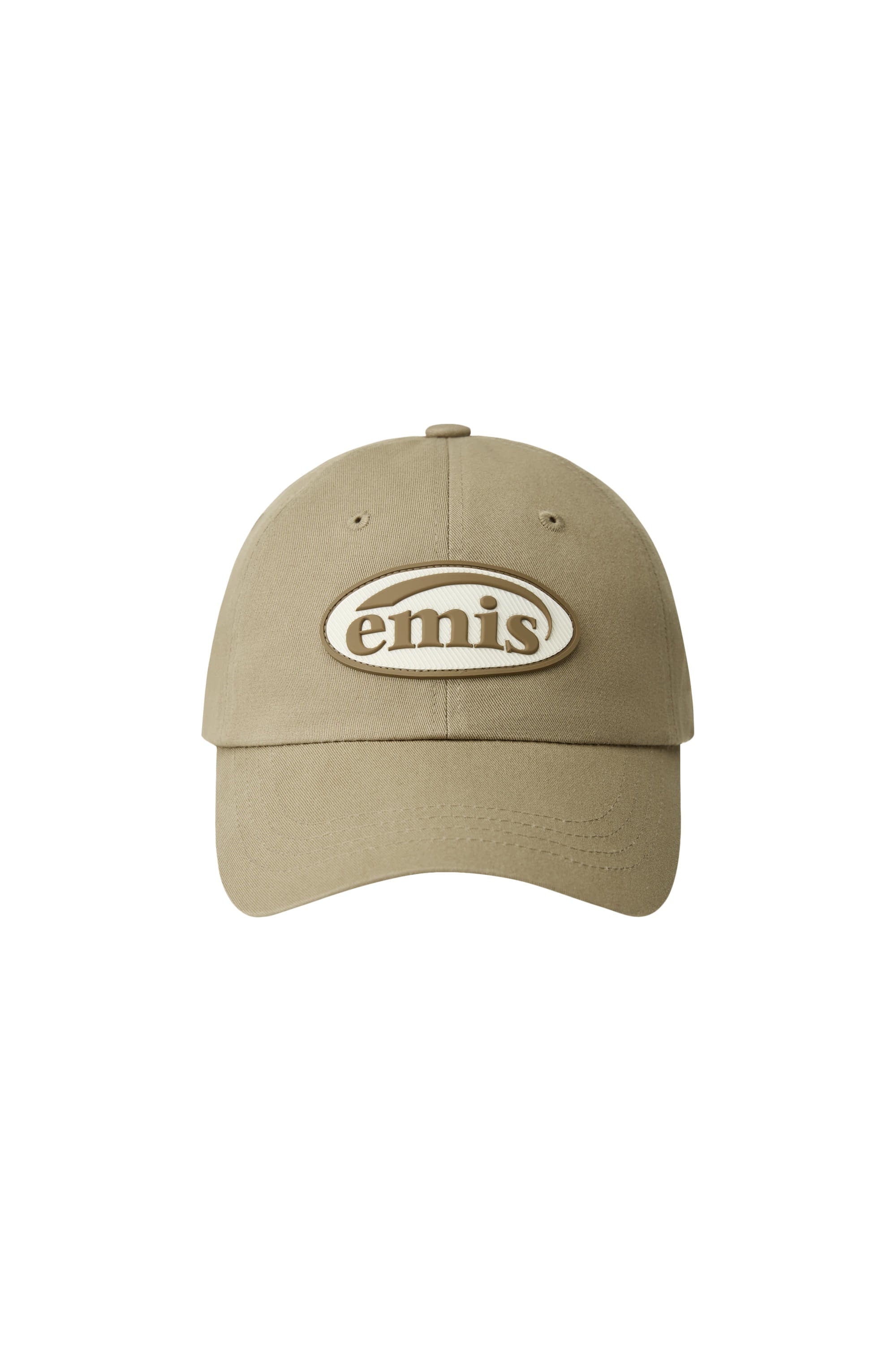 Emis - Rubber Patch Ball Cap (Beige) product image 1 | TRAB K-Fashion Australia