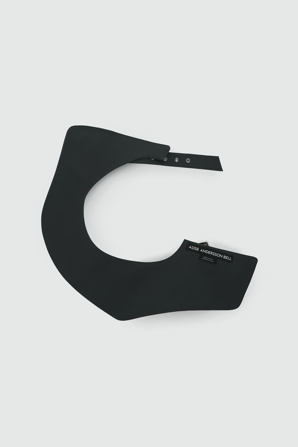 Andersson Bell - Unisex Leather Slash Scarf (Black) product image 6 | TRAB K-Fashion Australia