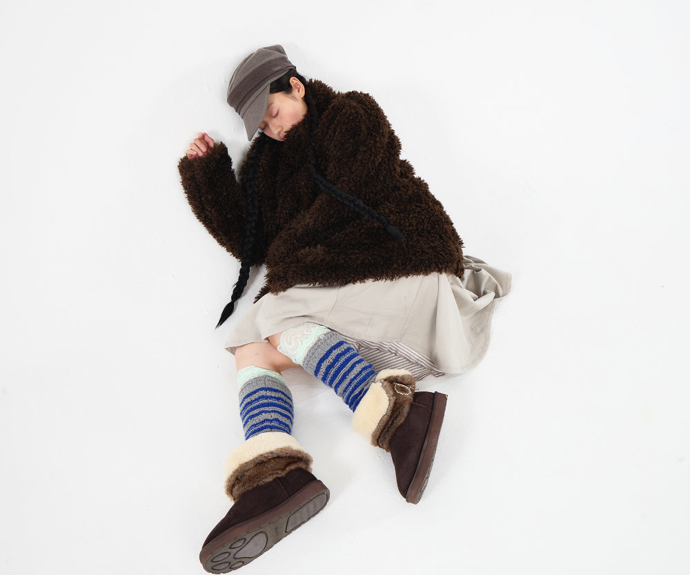 Coyseio - Soft Fur Coat (Dark Brown) product image 2 | TRAB K-Fashion Australia
