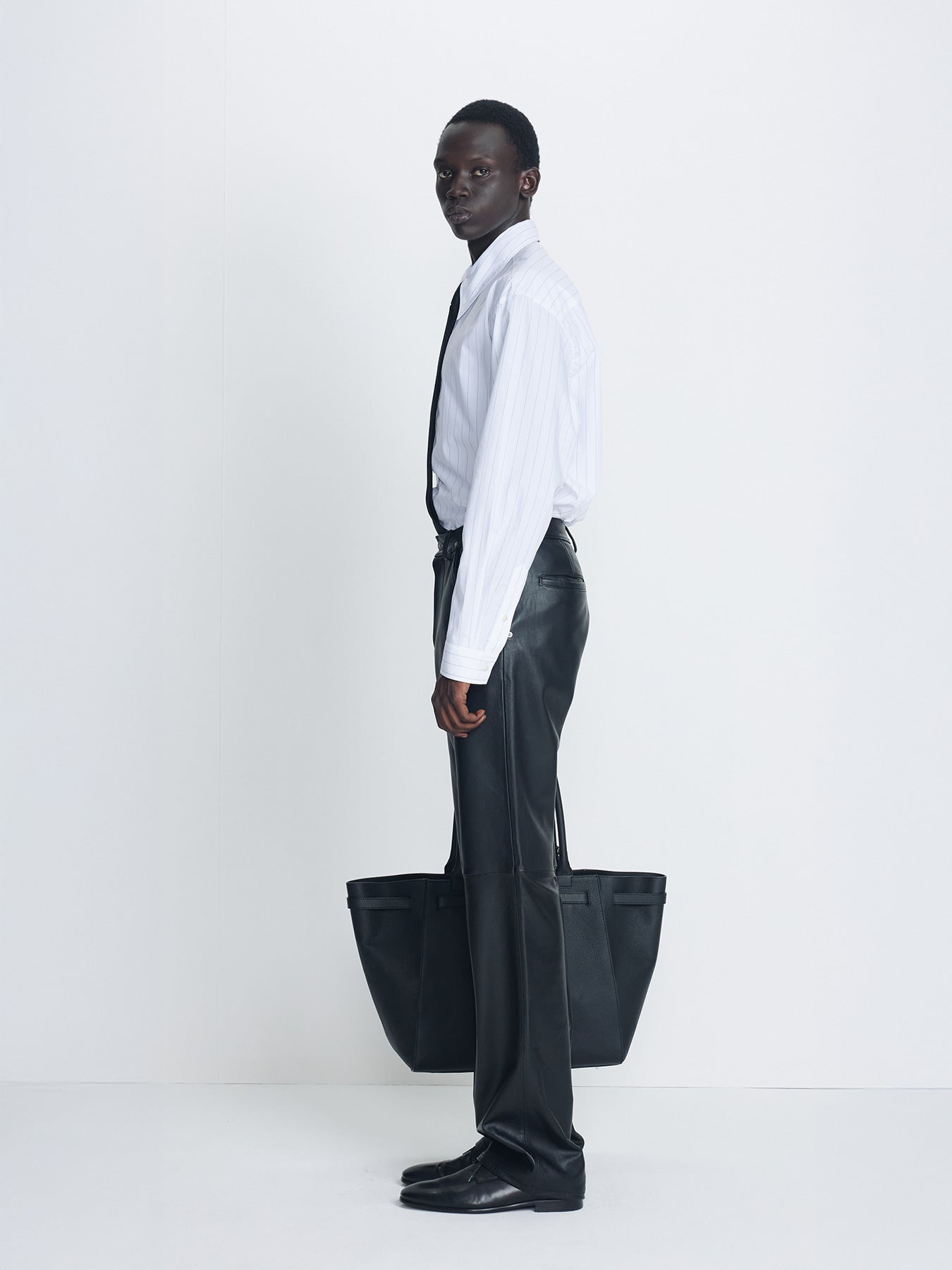 Tonywack - High Density Striped Cotton Shirt (White) product image 3 | TRAB K-Fashion Australia