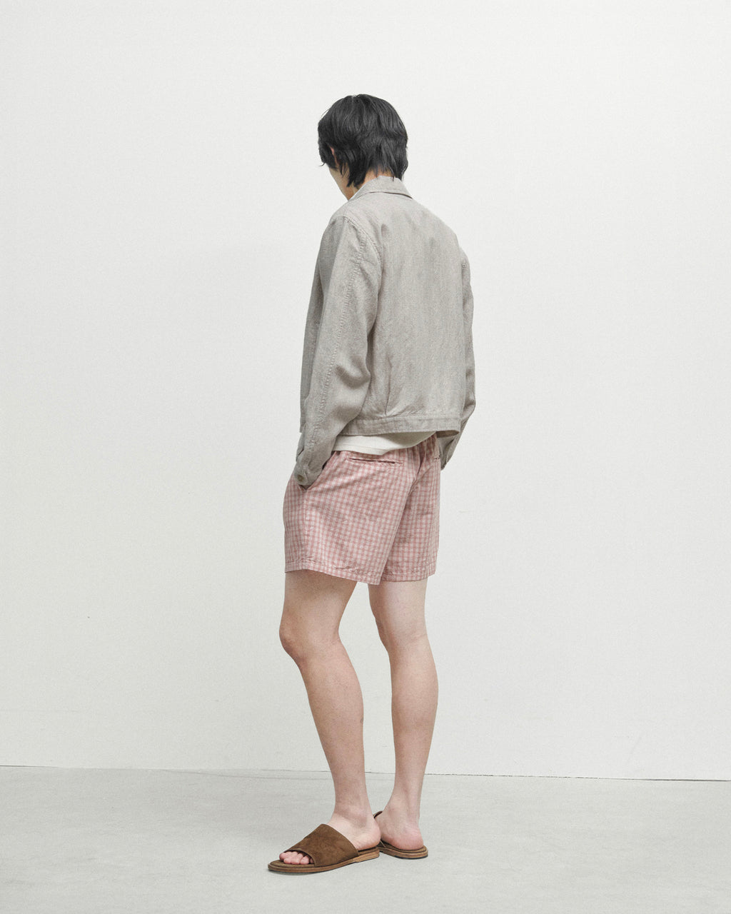 Brownyard - Boiled Wool Twill Jacket (Stone) product image 3 | TRAB K-Fashion Australia