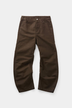 Coor - Deep Curved Jumbo Washed Pants (Washed Dark Brown) product image 1 | TRAB K-Fashion Australia