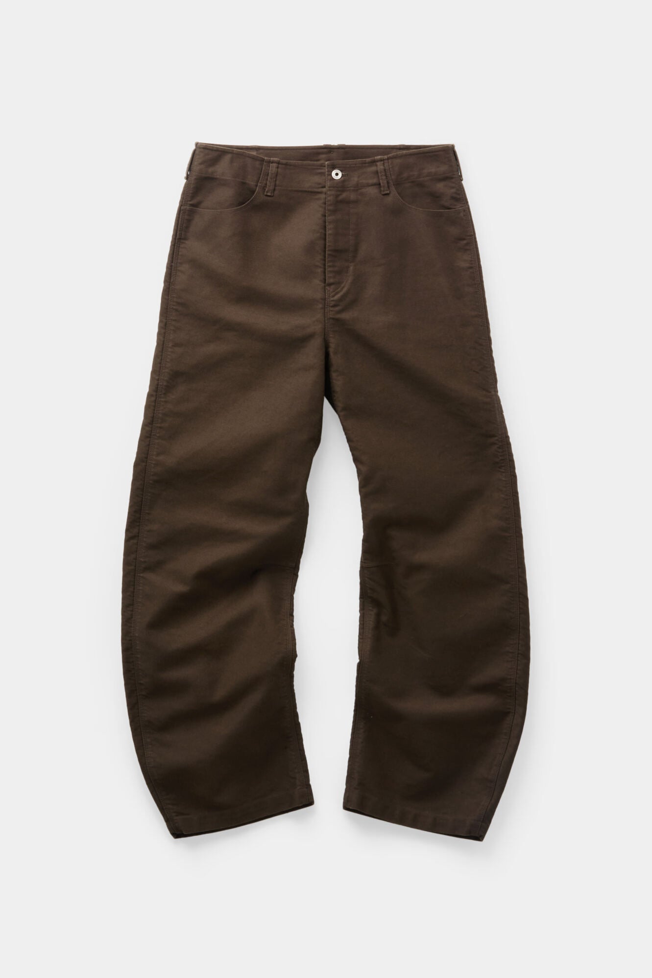Coor - Deep Curved Jumbo Washed Pants (Washed Dark Brown) product image 1 | TRAB K-Fashion Australia