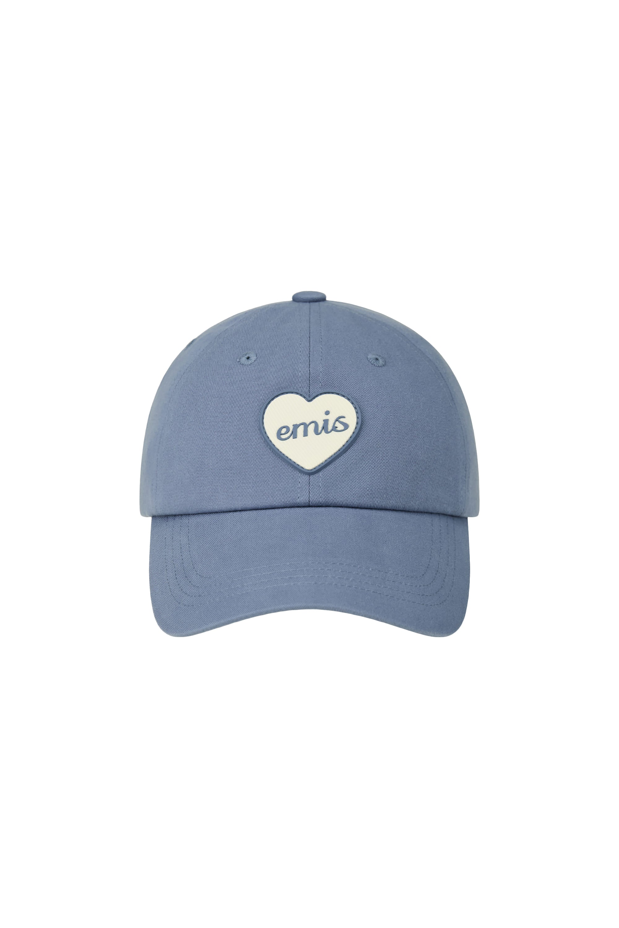 Emis - Heart Rubber Patch Ball Cap (Blue) product image 1 | TRAB K-Fashion Australia
