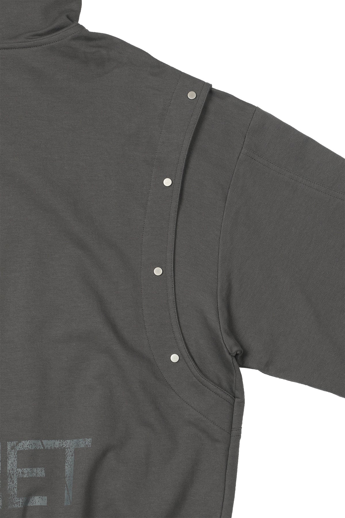 Deinet - Metal Detail Hood Zip Up (Charcoal) product image 4 | TRAB K-Fashion Australia