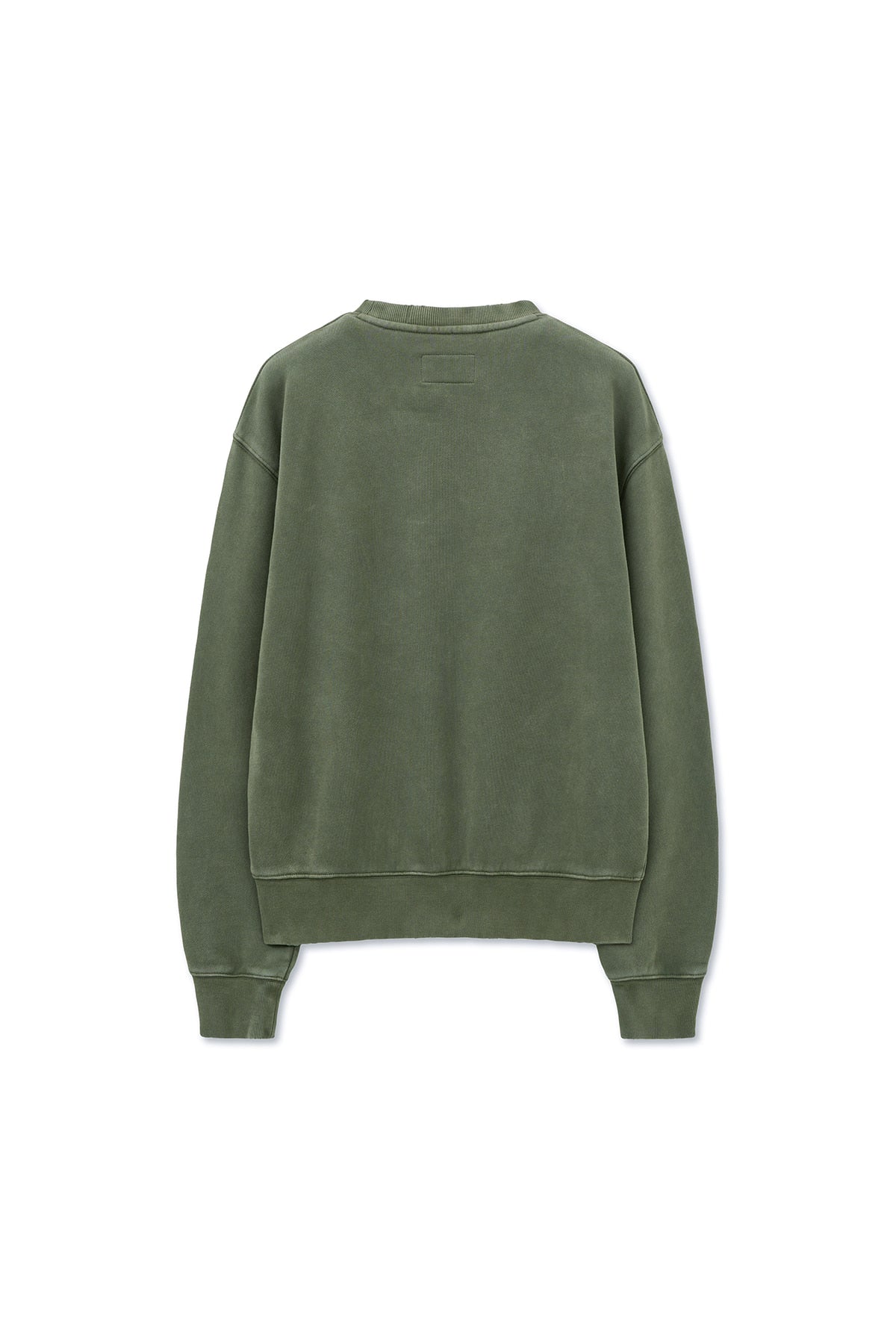 Matin Kim - Vintage Color Dying Logo Sweatshirt (Khaki) product image 2 | TRAB K-Fashion Australia
