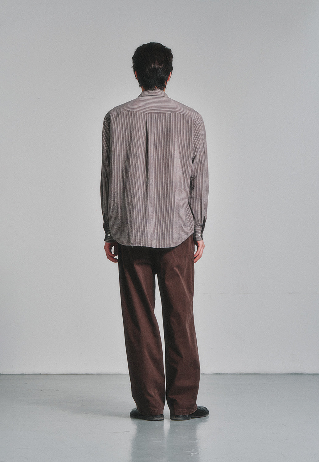 Art if acts - One Tuck Chino Pants (Brown) product image 3 | TRAB K-Fashion Australia