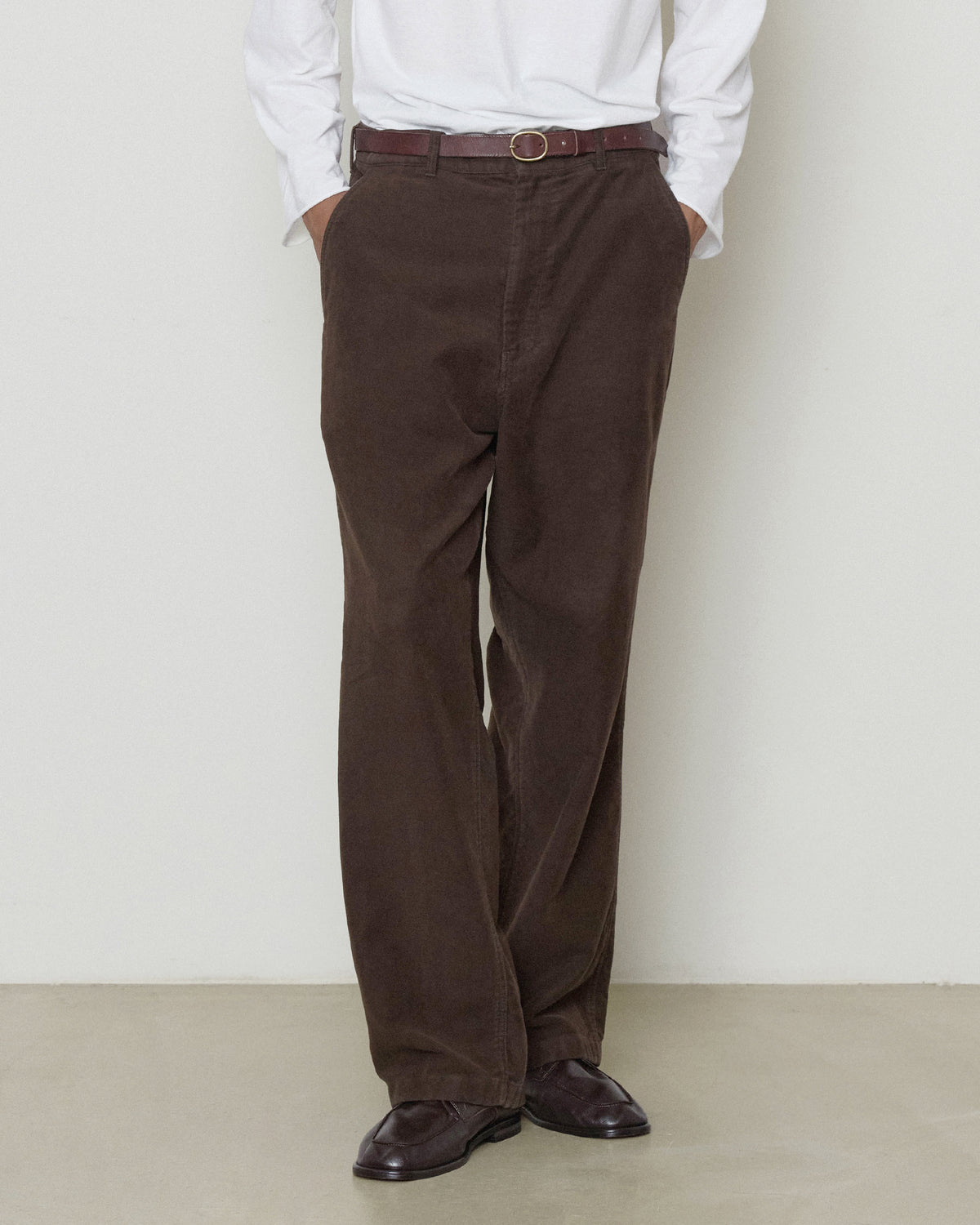 Brownyard - Moleskin French Work Pants (Dark Brown) product image 3 | TRAB K-Fashion Australia