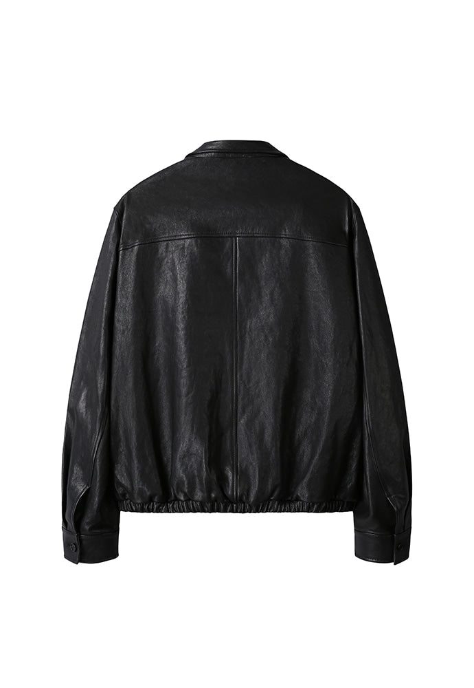 Art if acts - Vegetable Leather Swing Jacket (Black) product image 9 | TRAB K-Fashion Australia