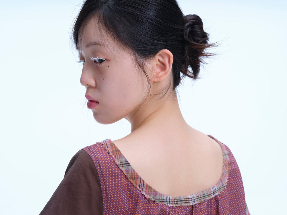 Coyseio - Strap Shirring Blouse (Brown) product image 8 | TRAB K-Fashion Australia