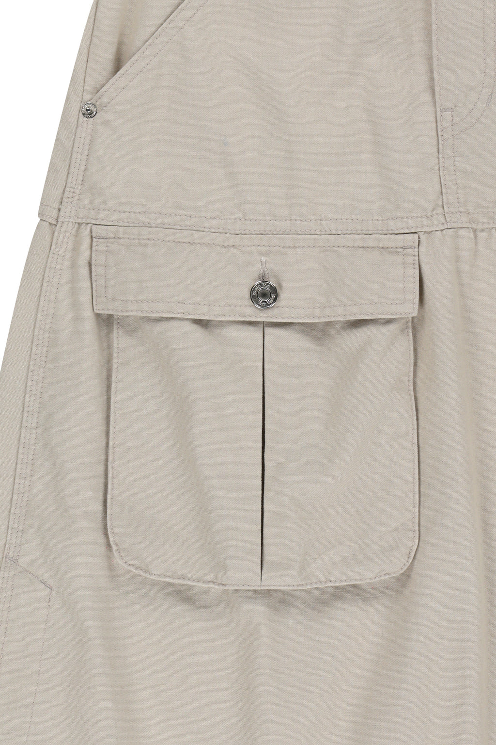 Matin Kim - Vintage Pocket Midi Skirt (Light Beige) product image 4 | TRAB K-Fashion Australia
