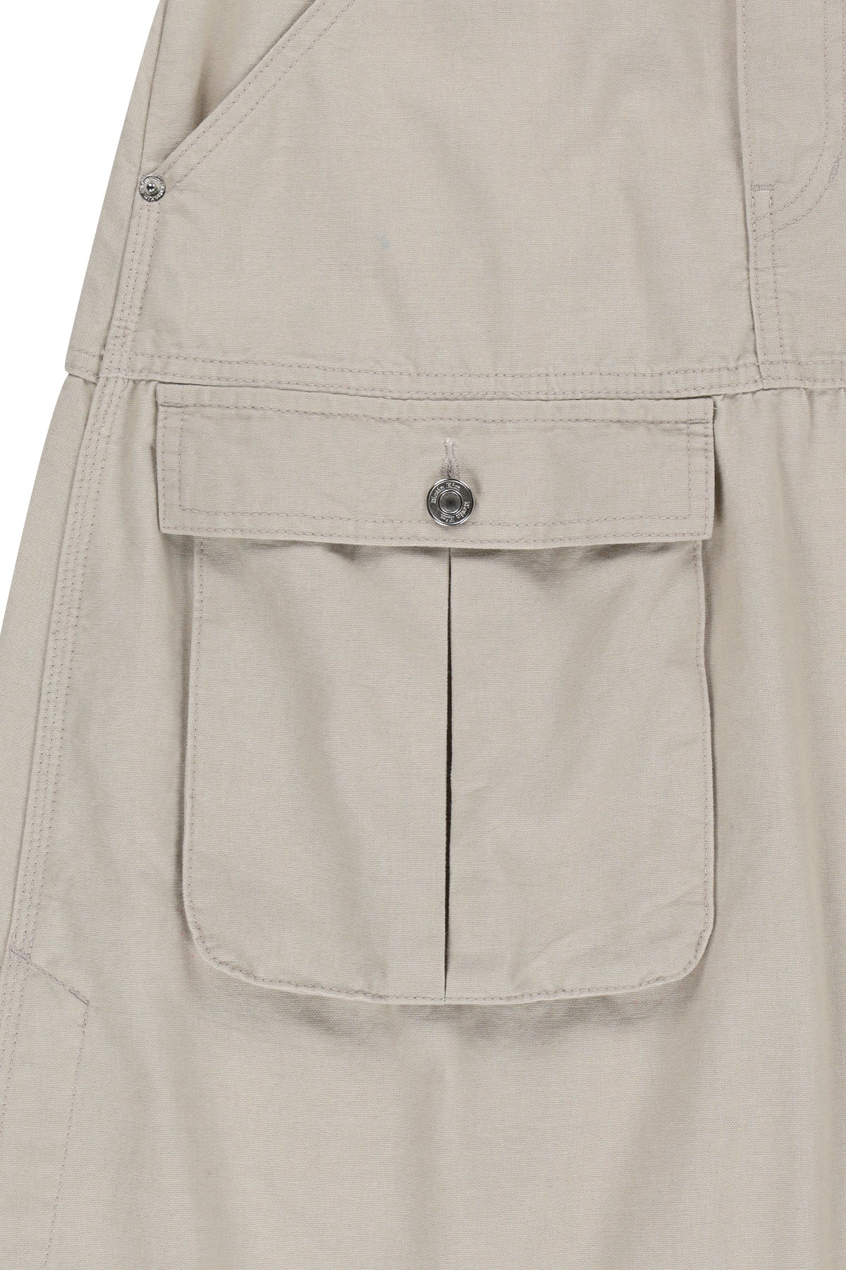 Matin Kim - Vintage Pocket Midi Skirt (Light Beige) product image 4 | TRAB K-Fashion Australia