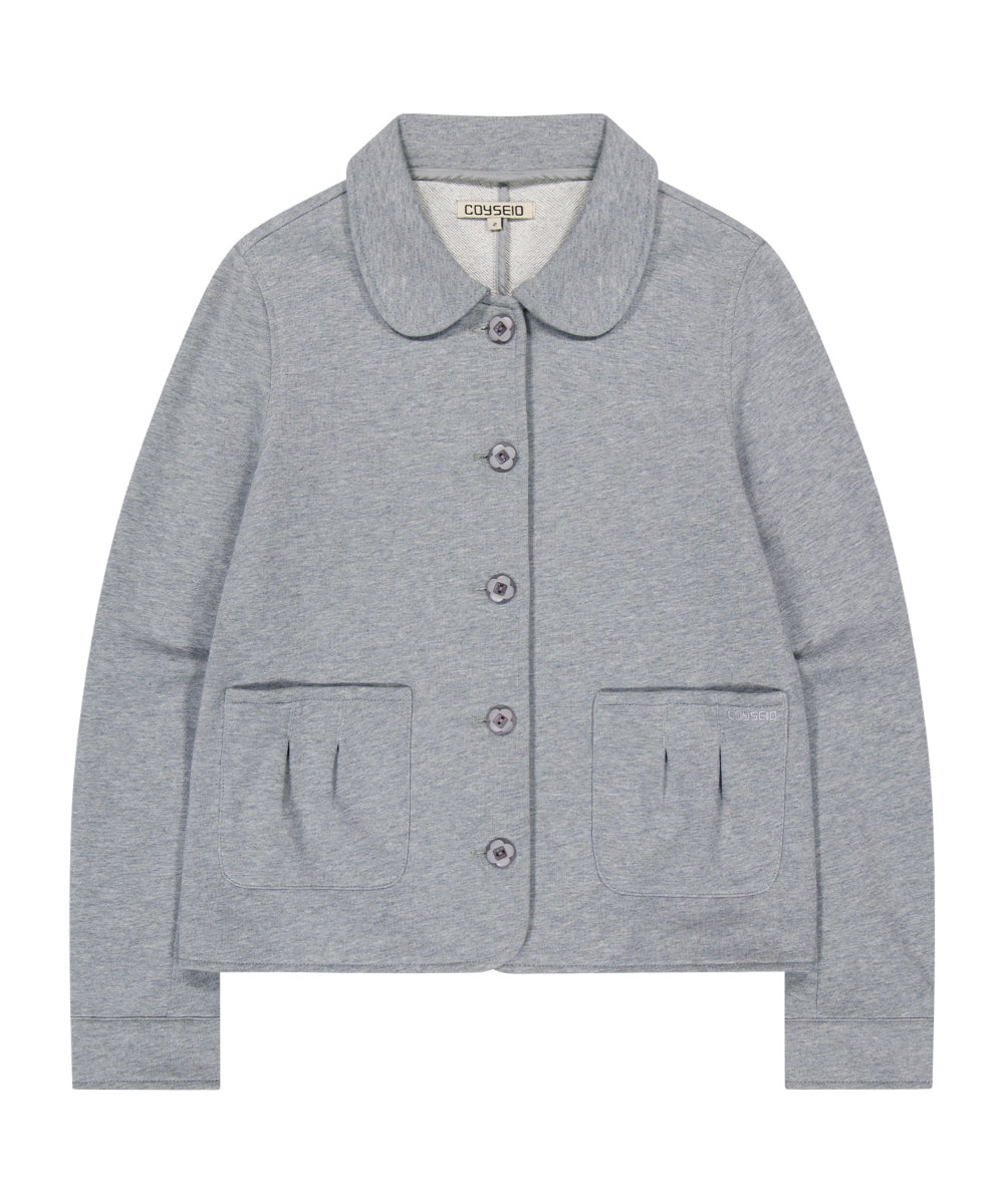 Coyseio - Cozy Sweat Jacket (Melange Grey) product image 16 | TRAB K-Fashion Australia