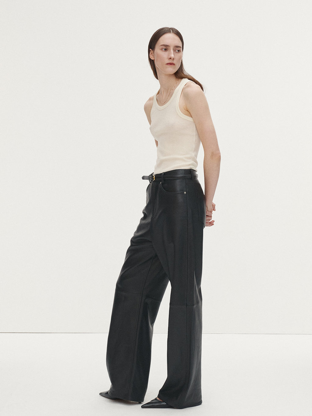 Tonywack - Super Fine Wool Ribbed Sleeveless Japanese Fabric (Ecru) product image 4 | TRAB K-Fashion Australia
