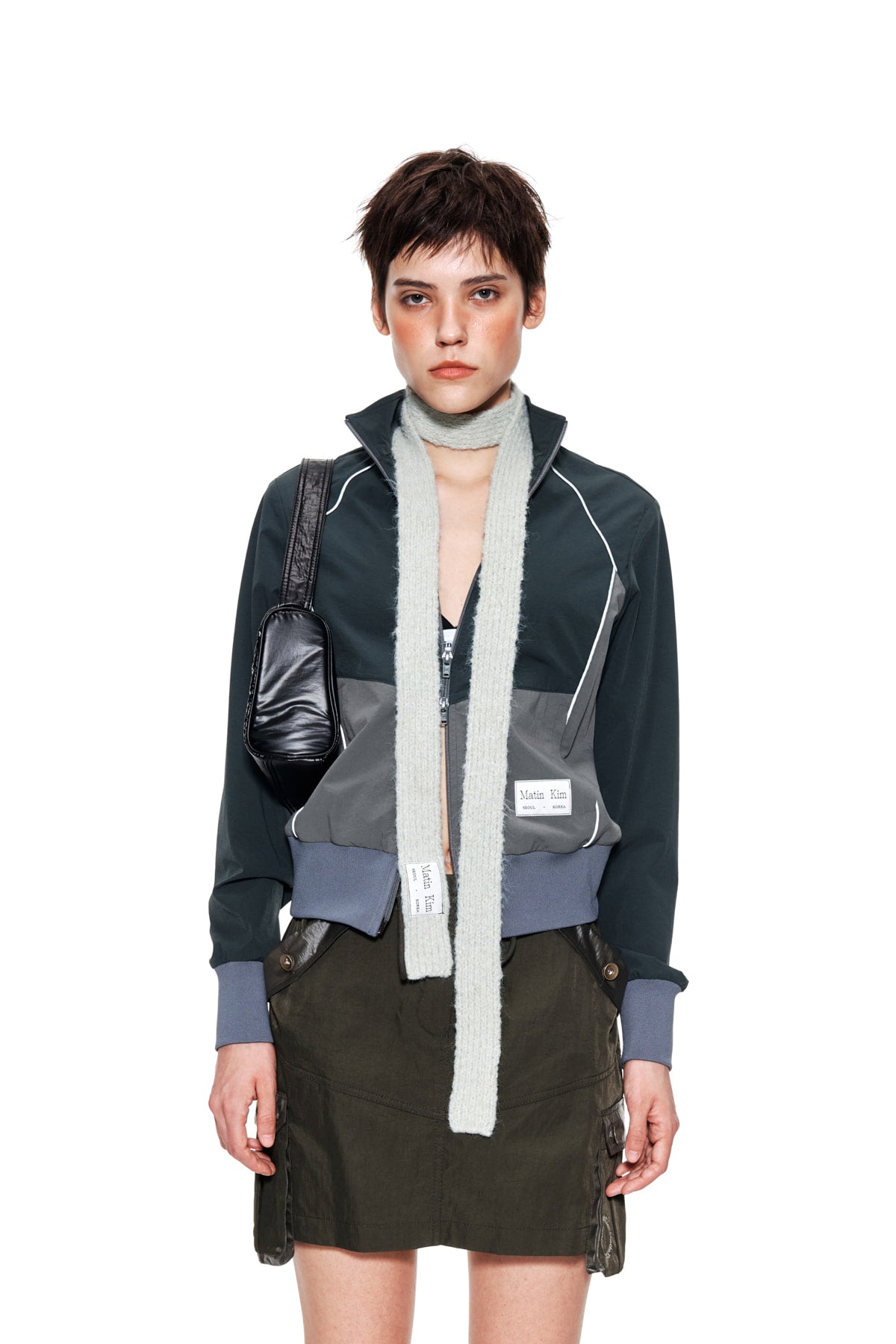 Matin Kim - Piping Track Jumper (Dark Green) product image 5 | TRAB K-Fashion Australia