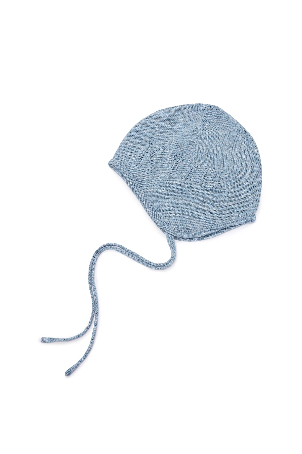 Matin Kim - Logo Punching Earflap Beanie (Sky) product image 4 | TRAB K-Fashion Australia