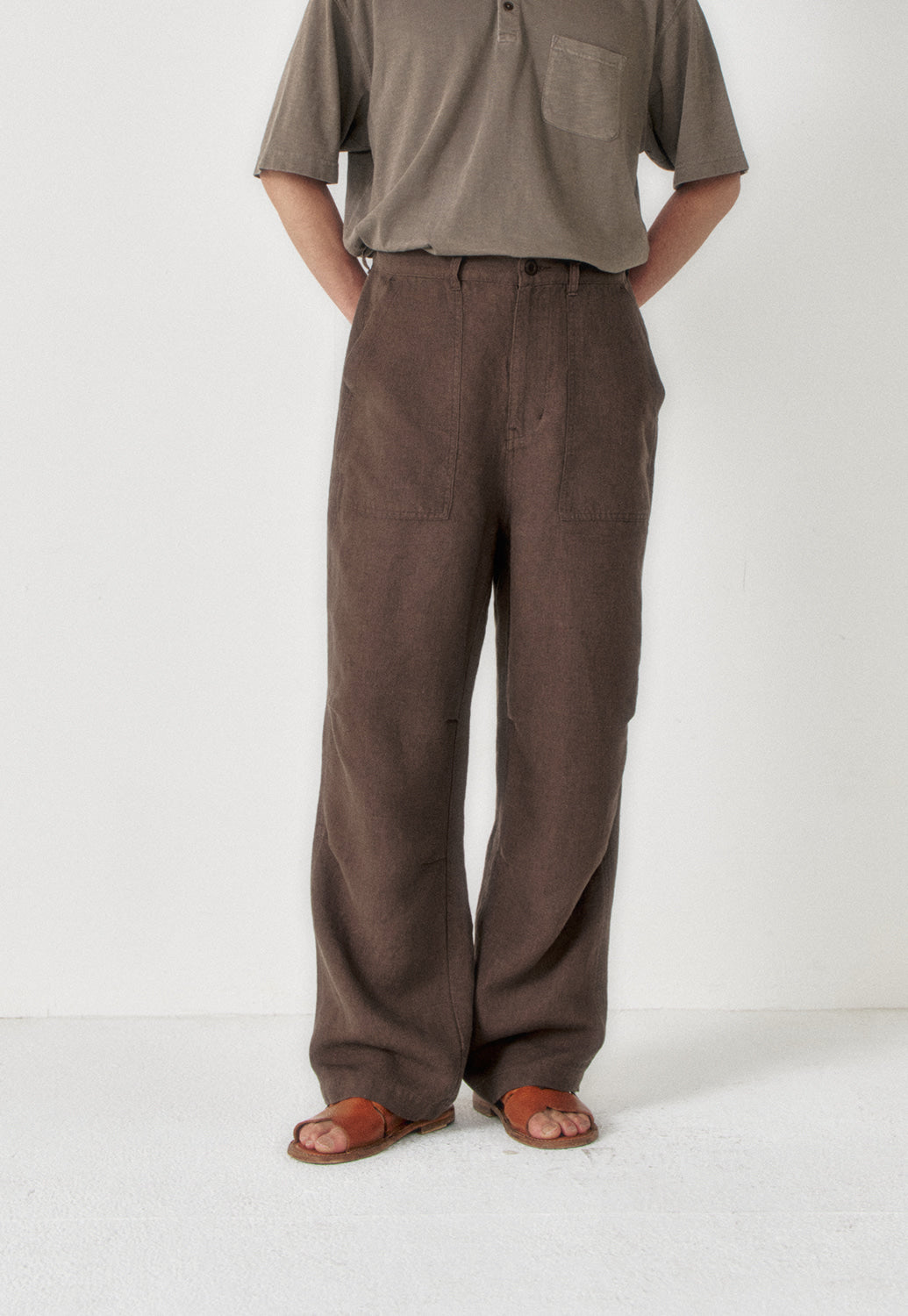 Art if acts - Linen Parachute Pants (Wood) product image 5 | TRAB K-Fashion Australia