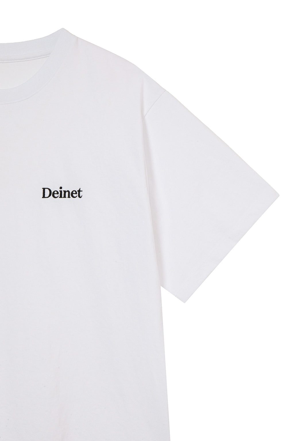 Deinet - Logo Embroidery Oversized T-Shirt (White) product image 4 | TRAB K-Fashion Australia