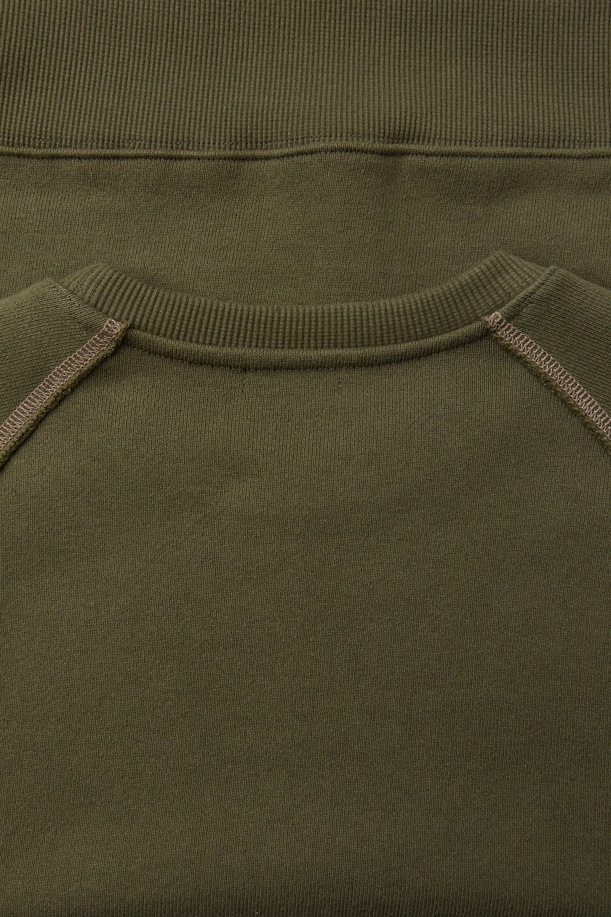 Coor - Contrast Stitch Raglan Sweatshirt (Khaki) product image 6 | TRAB K-Fashion Australia