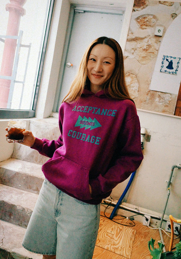 Collect Pieces - Abc Hoodie (Magenta) product image 9 | TRAB K-Fashion Australia