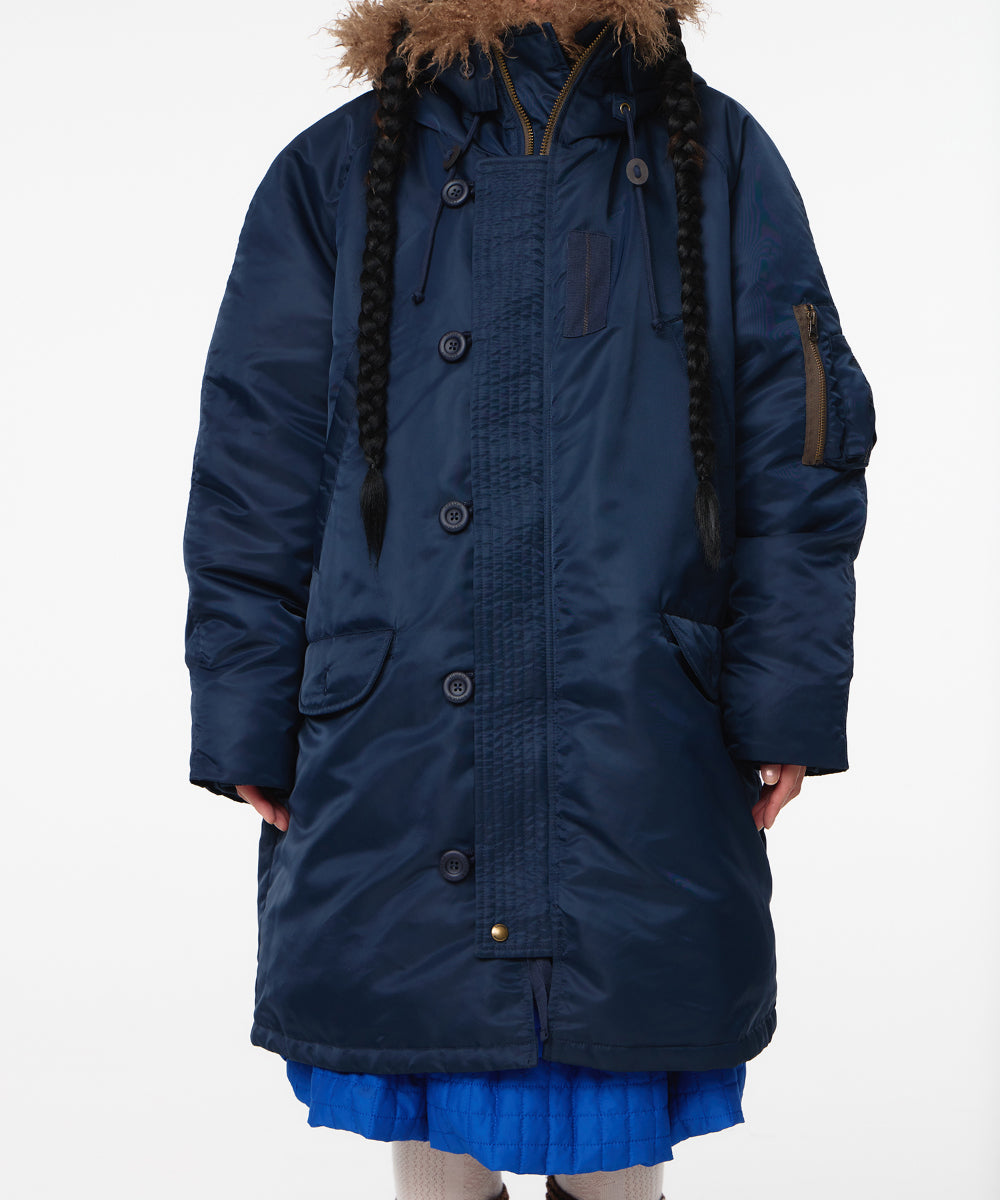 Coyseio - Hooded Field Down Jacket (Navy) product image 4 | TRAB K-Fashion Australia