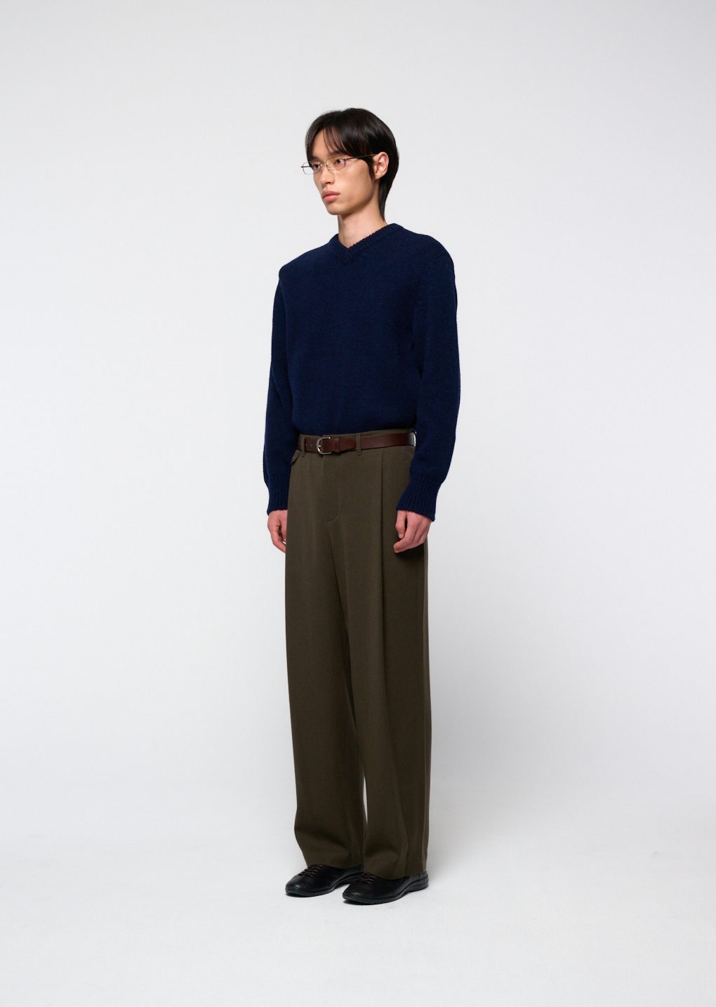 Amomento - Tapered wool pants (Brown) product image 6 | TRAB K-Fashion Australia