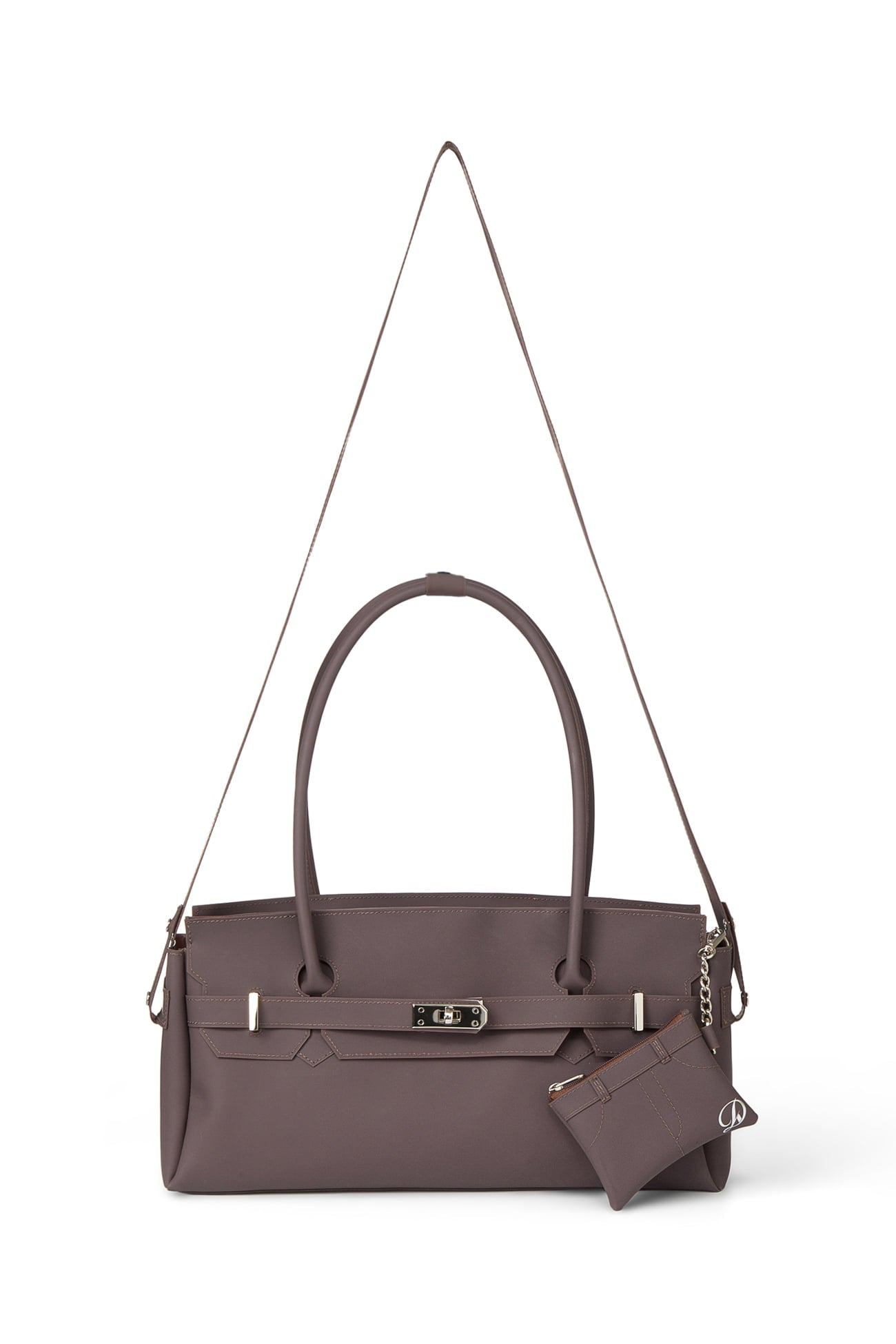 Deinet - [free Card Wallet] Jelly Two-Way Bag (Brown) product image 5 | TRAB K-Fashion Australia