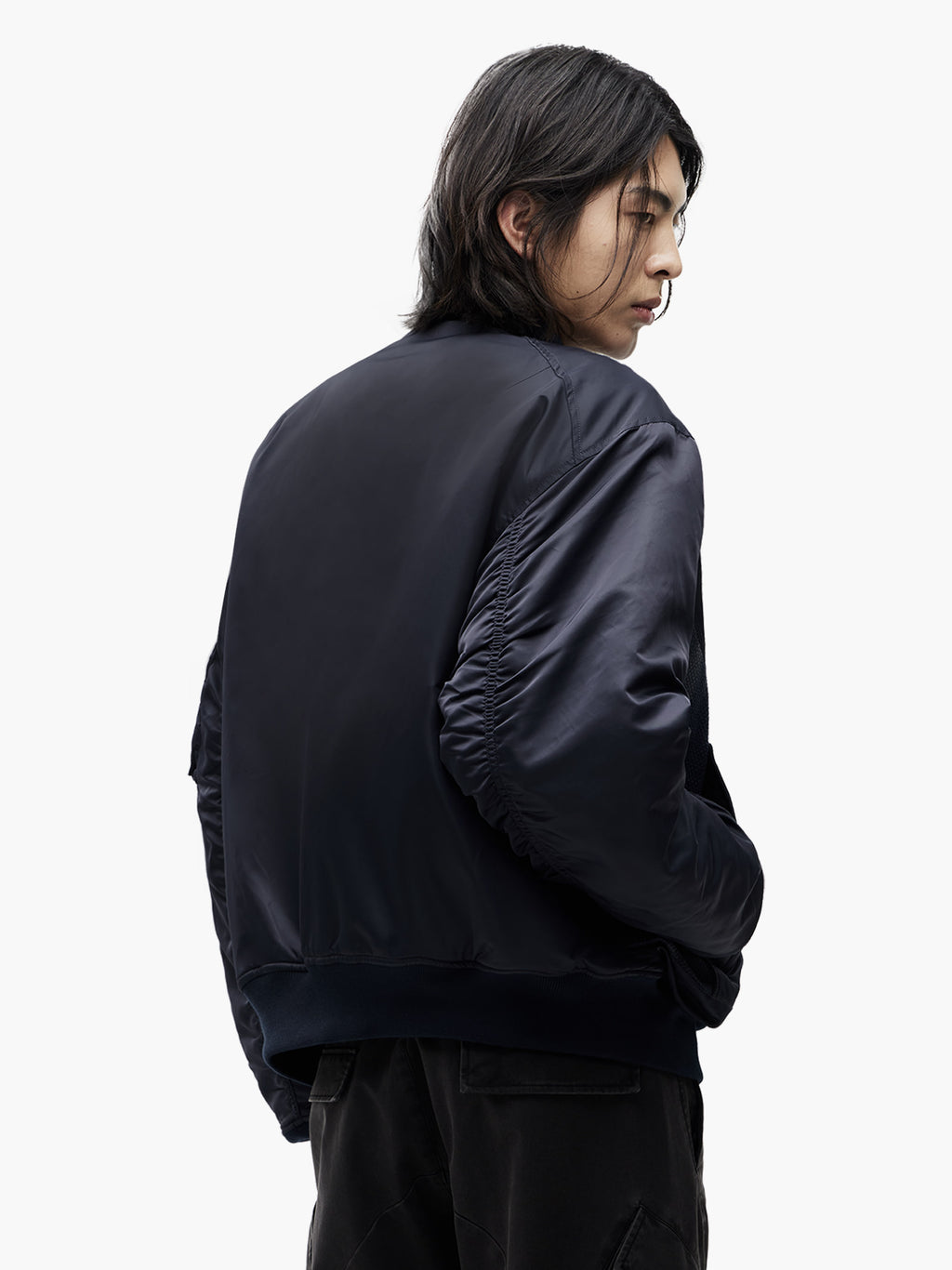 Jiyong Kim - Sun-Bleached Flight Jacket (Navy) product image 5 | TRAB K-Fashion Australia
