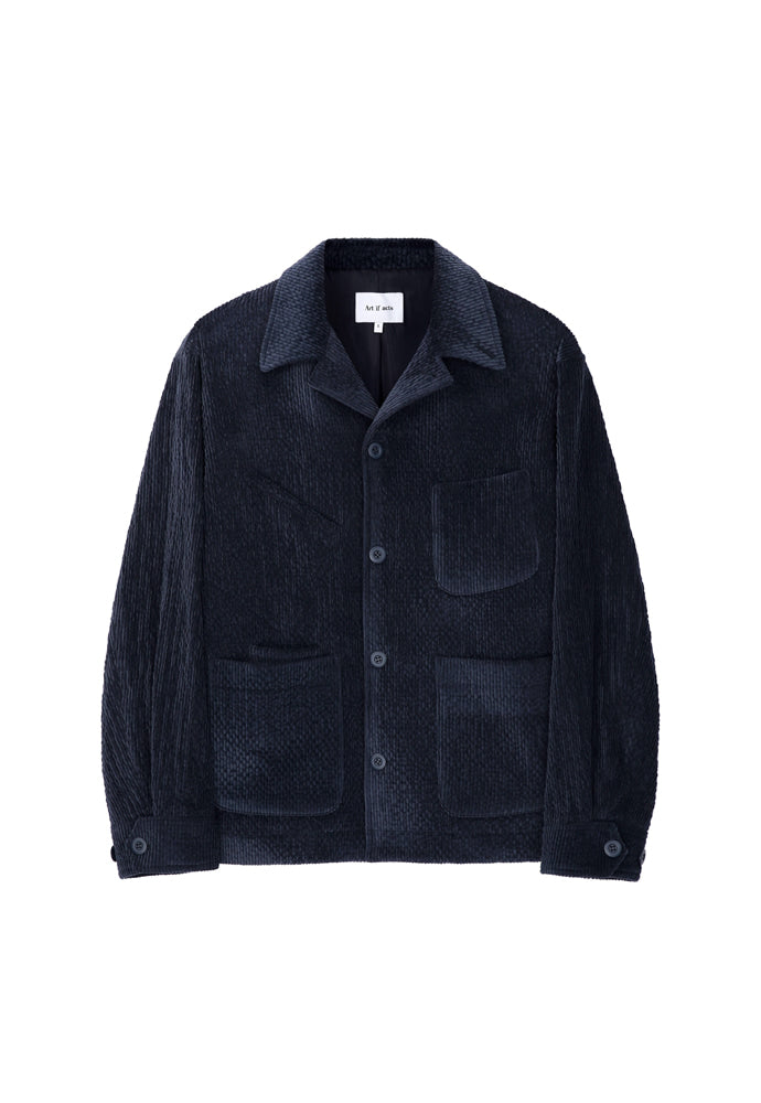 Art if acts - Corduroy French Work Jacket (Dark Navy) product image 6 | TRAB K-Fashion Australia
