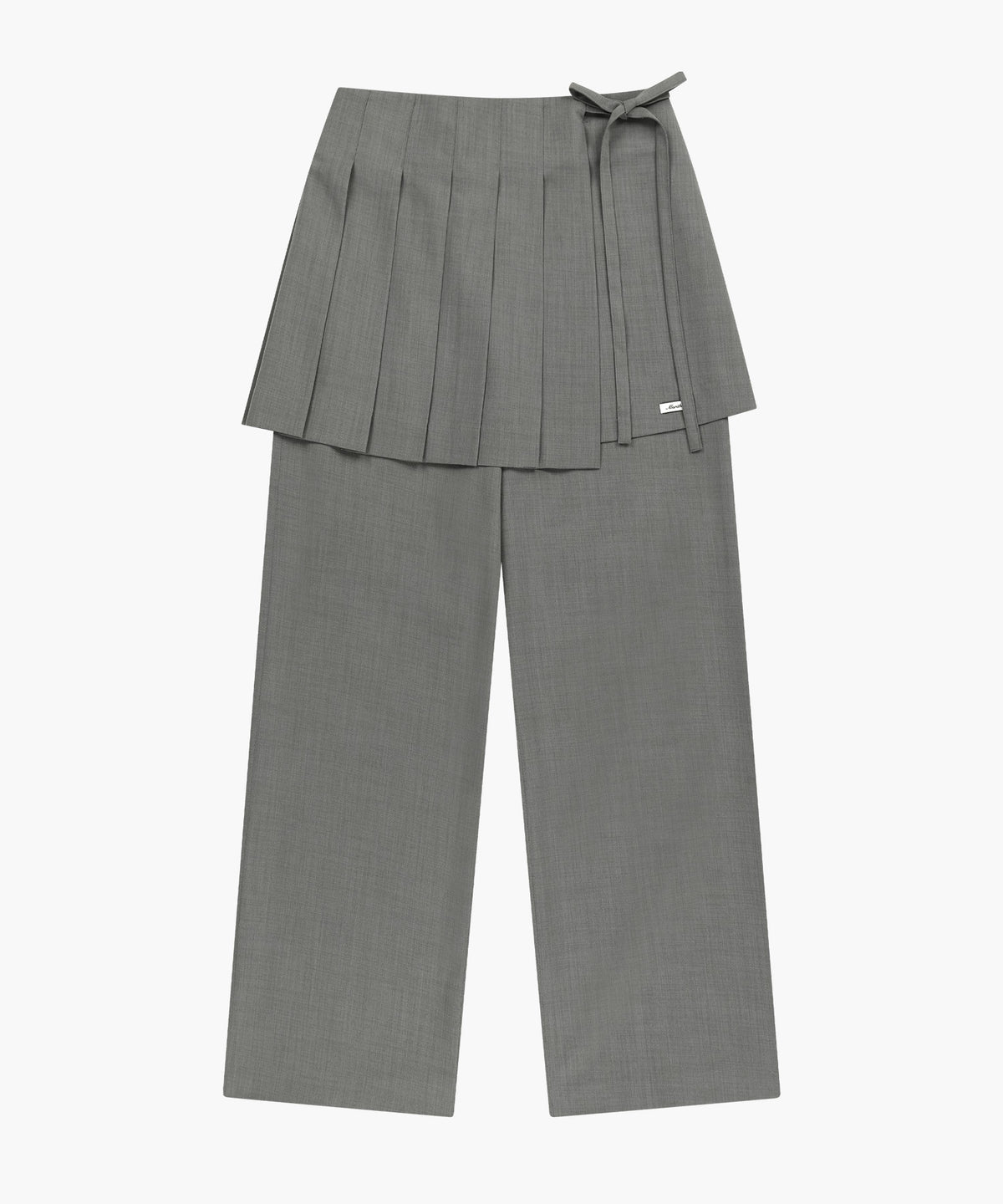 Marithe & Francois Girbaud - Layered Pleats Skirt Pants (Gray) product image 6 | TRAB K-Fashion Australia
