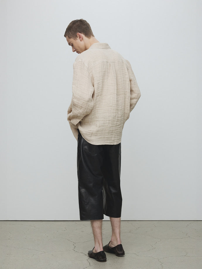 Tonywack - Double Weave Linen Shirt (French Beige) product image 2 | TRAB K-Fashion Australia