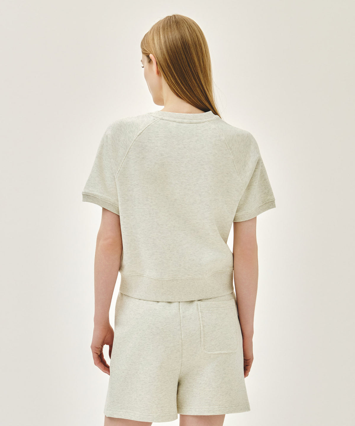Marithe & Francois Girbaud - Vintage Classic Logo Half Sweatshirt (Oatmeal) product image 3 | TRAB K-Fashion Australia