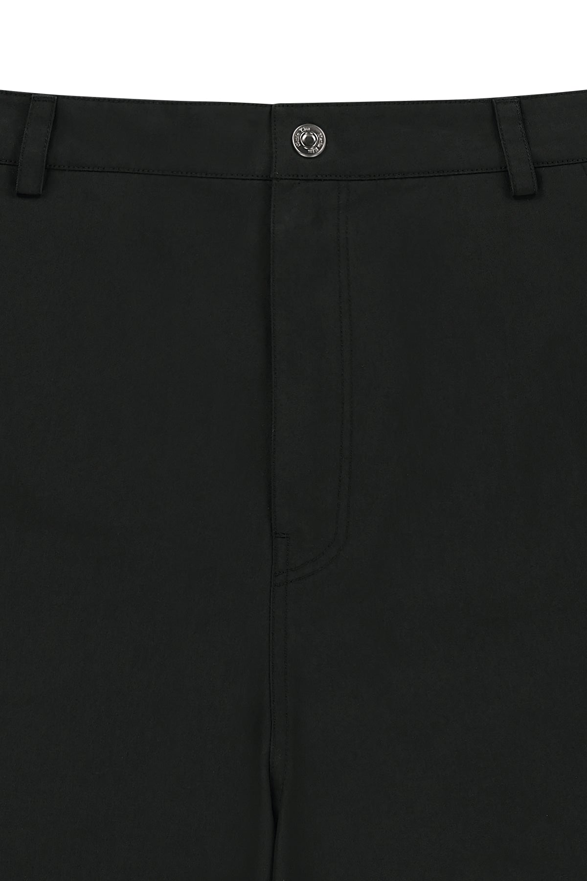 Matin Kim - Curved Seam Bermuda Pants (Black) product image 3 | TRAB K-Fashion Australia