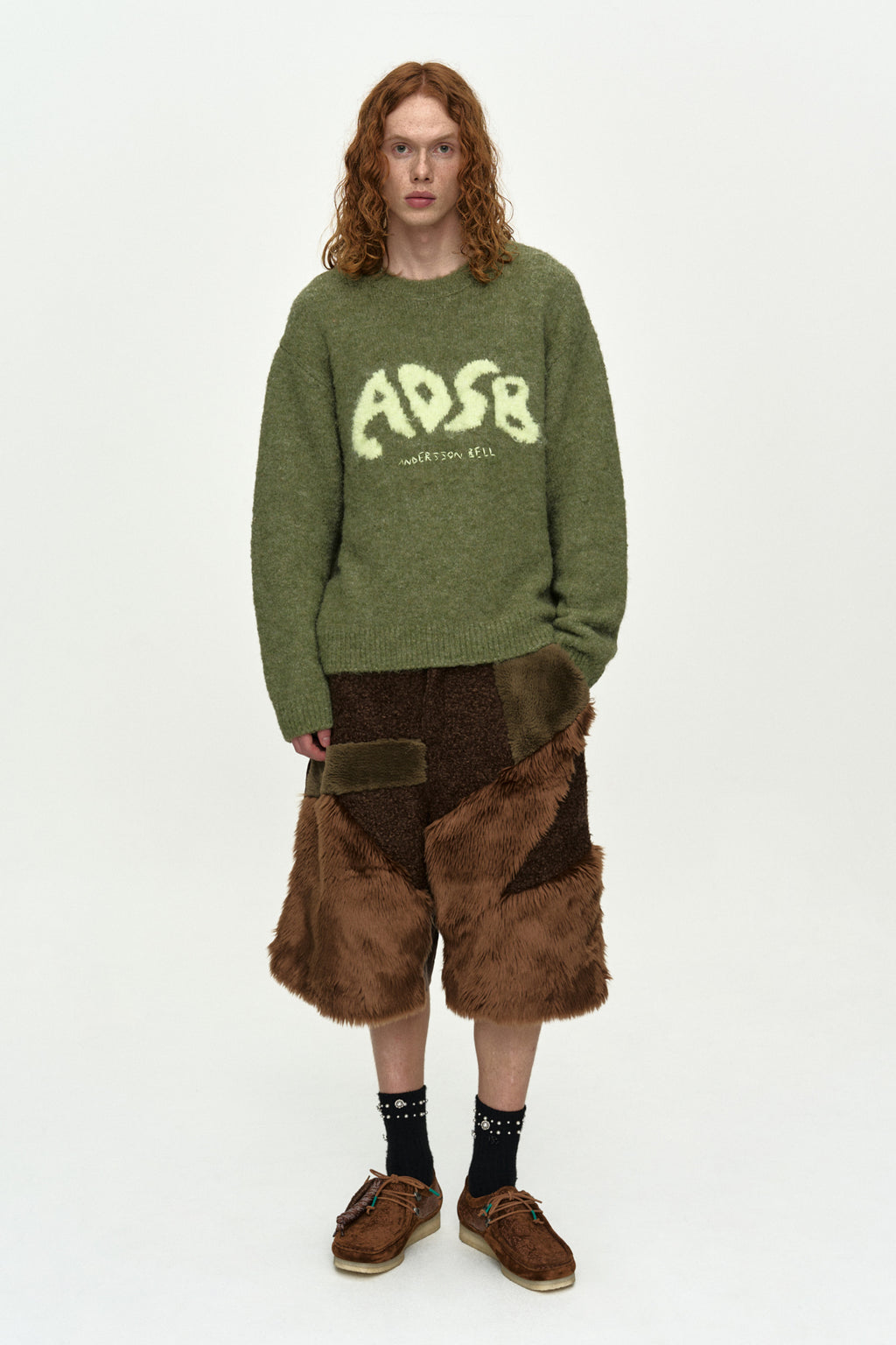 Andersson Bell - Adsb Intarsia Crew-Neck Sweater (Green) product image 6 | TRAB K-Fashion Australia