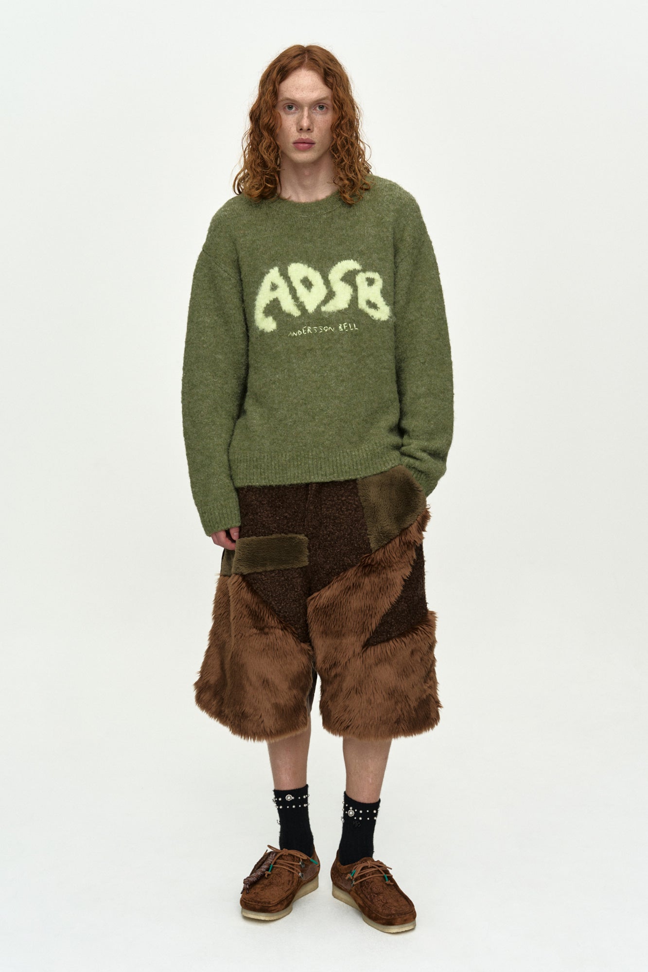 Andersson Bell - Adsb Intarsia Crew-Neck Sweater (Green) product image 6 | TRAB K-Fashion Australia