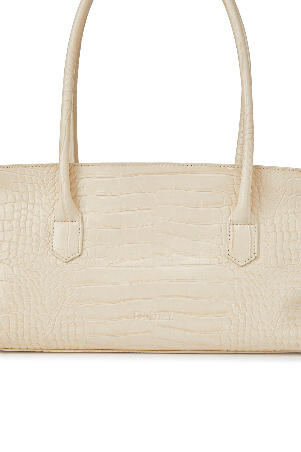 Deinet - Crocodile Pattern Two-Way Bag (Cream) product image 7 | TRAB K-Fashion Australia