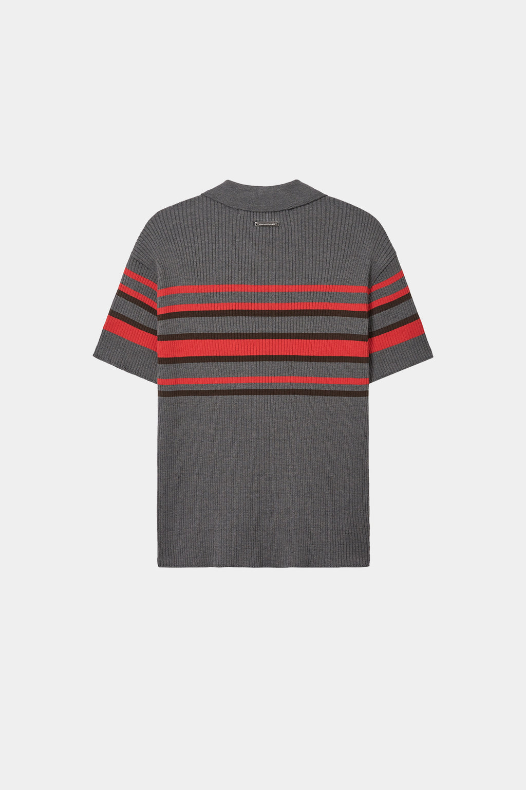 Andersson Bell - Pitt Stripe Polo Sweater (Grey/Red) product image 9 | TRAB K-Fashion Australia