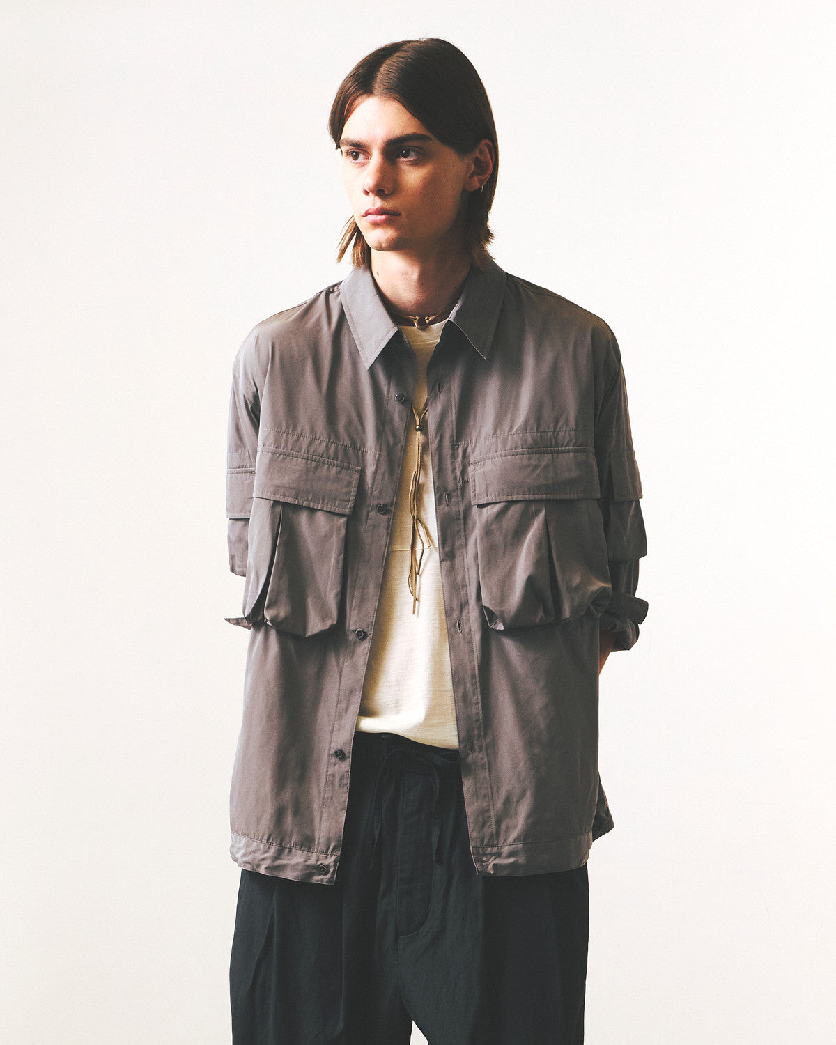 Eastlogue - Multi Cargo Pocket Shirts (Khaki) product image 3 | TRAB K-Fashion Australia